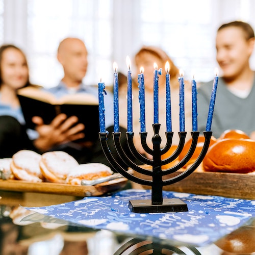 Hanukkah celebration