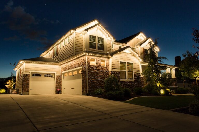 Permanent outdoor lights for Safety - GlowStone Lighting