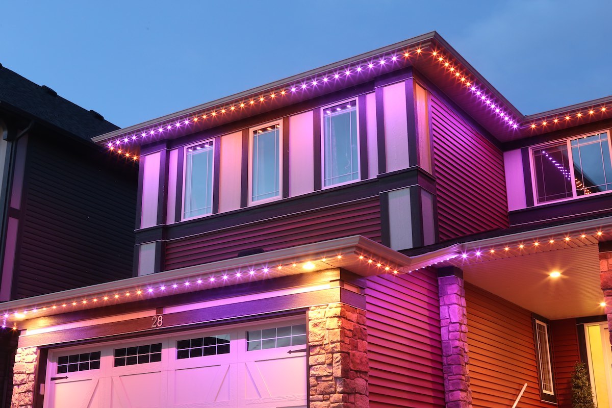 Permanent outdoor lights for Diwali - GlowStone Lighting