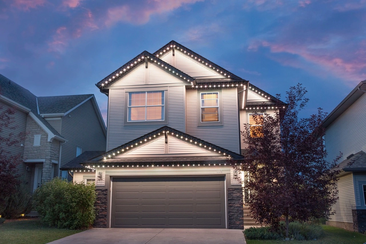 House with GlowStone Lighting Installed