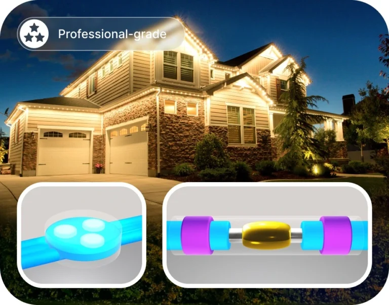 Permanent outdoor lights guide - Professional-grade